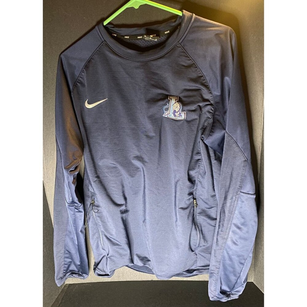 Nike Hybrid BP Crew Mid-Weight Long Sleeve Pullover Mens M Shirt Embroidered